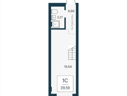 Продается Студия АО Лофт.Наука, 29.59  м², 5350000 рублей