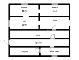 Продается Дом Октябрьская ул, 64.9  м², участок 8.5 сот., 1350000 рублей