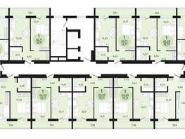 Продается 1-комнатная квартира ЖК Новый парк, дом 3, 45.71  м², 4405100 рублей