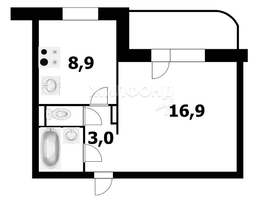 Продается 1-комнатная квартира Чигорина ул, 36  м², 3000000 рублей