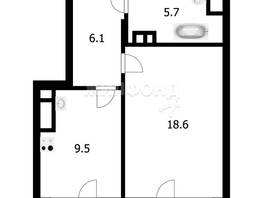 Продается 1-комнатная квартира Кирова ул, 39.9  м², 7500000 рублей