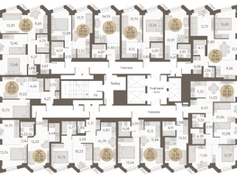 Продается 2-комнатная квартира ЖК Urban-peaks (Городские вершины), 39.42  м², 6254600 рублей