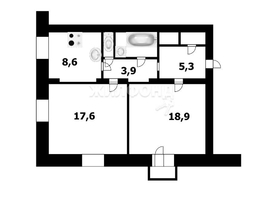 Продается 2-комнатная квартира Холодильная ул, 61  м², 6000000 рублей