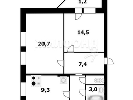 Продается 2-комнатная квартира Обогатительная ул, 61  м², 6500000 рублей