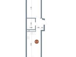 Продается 2-комнатная квартира ЖК 19/56 Кварталы Телецентра, сек 6, 38.46  м², 7950000 рублей