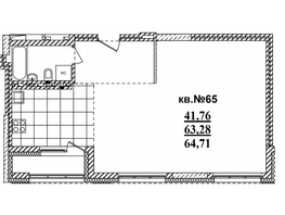 Продается 2-комнатная квартира ЖК  Римский квартал, 2 очередь, 64.81  м², 13588140 рублей