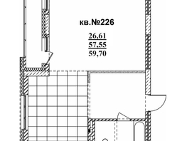 Продается 2-комнатная квартира ЖК  Римский квартал, 2 очередь, 59.7  м², 12135375 рублей