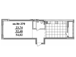 Продается 2-комнатная квартира ЖК  Римский квартал, 2 очередь, 54.02  м², 9904500 рублей