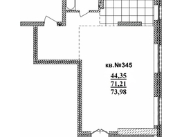 Продается 3-комнатная квартира ЖК  Римский квартал, 2 очередь, 73.98  м², 13161474 рублей