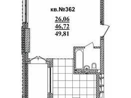 Продается Студия ЖК  Римский квартал, 2 очередь, 49.81  м², 9932937 рублей