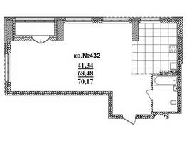 Продается 3-комнатная квартира ЖК  Римский квартал, 2 очередь, 71.87  м², 13448080 рублей