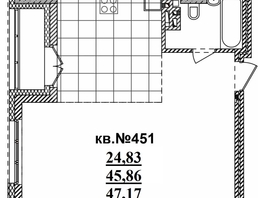 Продается Студия ЖК  Римский квартал, 2 очередь, 47.17  м², 10354239 рублей