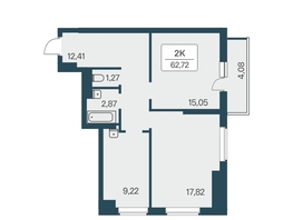 Продается 2-комнатная квартира ЖК Расцветай на Зорге, дом 3, 63.6  м², 6300000 рублей