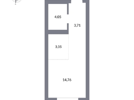 Продается Студия ЖК Державина, 50, 25.9  м², 7000000 рублей