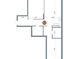 Продается 3-комнатная квартира ЖК 19/56 Кварталы Телецентра, сек 5, 68.68  м², 9790000 рублей