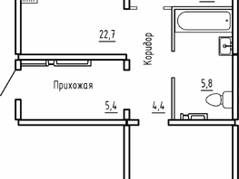 Продается 2-комнатная квартира ЖК Самоцветы, Бирюза дом 1, 73.1  м², 6450000 рублей