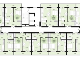 Продается 1-комнатная квартира ЖК Новый парк, дом 3, 44.42  м², 4873800 рублей