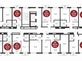 Продается 3-комнатная квартира ЖК Скандинавские кварталы, дом 1, 86.85  м², 10055000 рублей