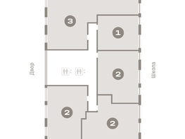 Продается 3-комнатная квартира ЖК Европейский берег, дом 45, 106.37 м², 15890000 рублей