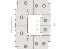 Продается 1-комнатная квартира ЖК Европейский берег, дом 45, 61.15  м&sup2;, 11900000 рублей