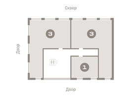 Продается 3-комнатная квартира ЖК Европейский берег, дом 45, 93.93 м², 13760000 рублей