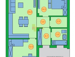 Продается Дом Александровская (Александровская Усадьба ул, 69.2  м², участок 7 сот., 5550000 рублей