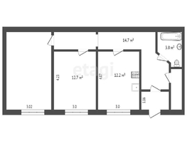 Продается 2-комнатная квартира Круговая ул, 64.1 м², 4550000 рублей