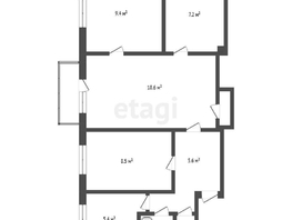 Продается 4-комнатная квартира Химиков ул, 58.2 м², 4300000 рублей