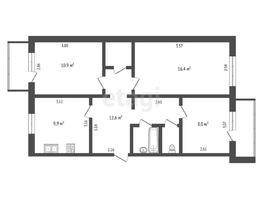Продается 3-комнатная квартира Майорова ул, 63.1  м², 4599000 рублей