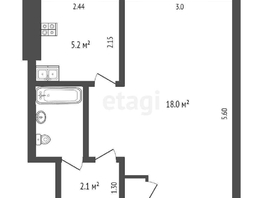 Продается 1-комнатная квартира Энтузиастов ул, 28.8  м², 3000000 рублей