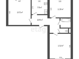 Продается 3-комнатная квартира Кордная 5-я ул, 70.8 м², 6000000 рублей