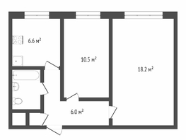 Продается 2-комнатная квартира Космический пр-кт, 40 м², 4090000 рублей