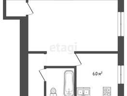 Продается 1-комнатная квартира Спортивный проезд, 31.7 м², 3850000 рублей