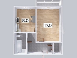 Продается 1-комнатная квартира ЖК Дом на Марьяновской, 36 м², 4130000 рублей