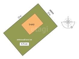 Продается Дом Совхозная ул, 64.8  м², участок 4.8 сот., 7850000 рублей