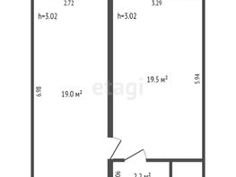 Продается Офис 20 лет РККА ул, 43.2  м², 2500000 рублей