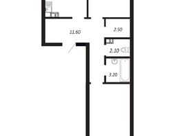Продается 2-комнатная квартира ЖК ПАРК-квартал «Королёв», дом 3, 69.7 м², 10803500 рублей