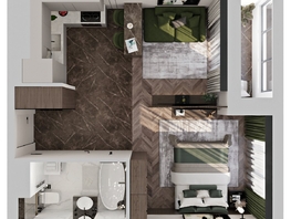 Продается 1-комнатная квартира ЖК Клубный дом на Пушкина, 38.37  м², 9593000 рублей