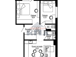 Продается 2-комнатная квартира ЖК Регата, дом 10, 75  м&sup2;, 7975000 рублей