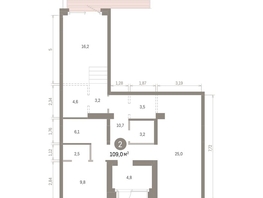 Продается 2-комнатная квартира ЖК Кварталы Драверта, дом 3, 108.95  м&sup2;, 17450000 рублей