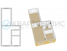 Продается 2-комнатная квартира Труда ул, 44.6  м&sup2;, 4295000 рублей