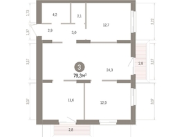 Продается 3-комнатная квартира ЖК Кварталы Драверта, дом 4, 79.28  м&sup2;, 13050000 рублей