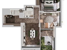 Продается 3-комнатная квартира ЖК Клубный дом на Пушкина, 93.03  м&sup2;, 18263000 рублей