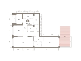 Продается 2-комнатная квартира ЖК Кварталы Драверта, дом 3, 109.07  м&sup2;, 16490000 рублей