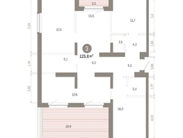 Продается 2-комнатная квартира ЖК Кварталы Драверта, дом 6, 125.76  м&sup2;, 18100000 рублей