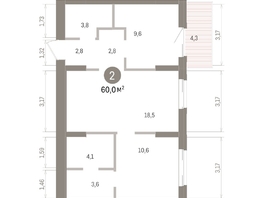 Продается 2-комнатная квартира ЖК Кварталы Драверта, дом 4, 60  м&sup2;, 10970000 рублей