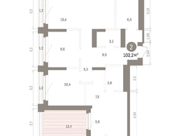 Продается 2-комнатная квартира ЖК Кварталы Драверта, дом 5, 102.2  м&sup2;, 16100000 рублей