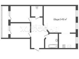 Продается 3-комнатная квартира Льва Толстого ул, 90  м&sup2;, 9500000 рублей