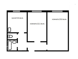 Продается 2-комнатная квартира Киевская ул, 53.7  м&sup2;, 6570000 рублей