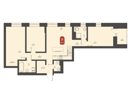 Продается 3-комнатная квартира ЖК Косарева, дом 6, 80.55  м&sup2;, 16422878 рублей